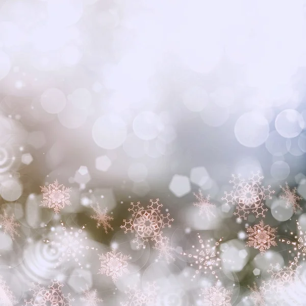 Flocos de neve mágicos festivos — Fotografia de Stock