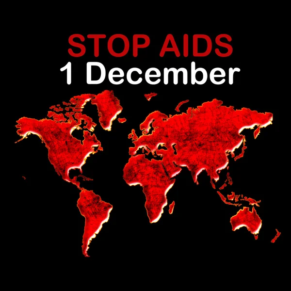 Parar a Aids cartão — Fotografia de Stock