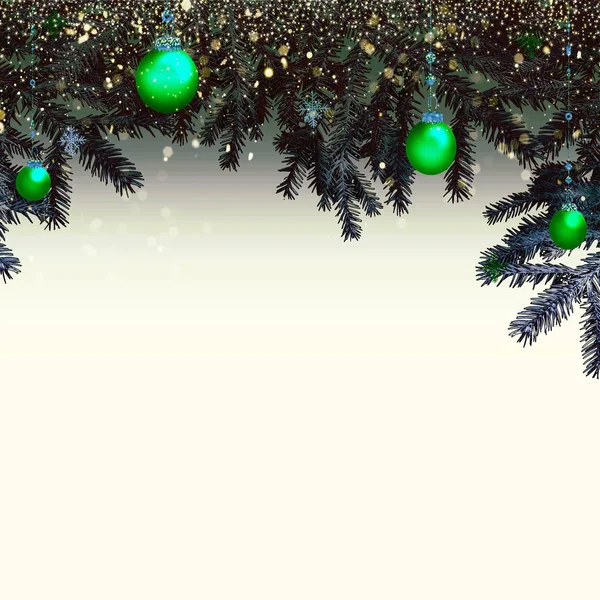 Kort med jul gränsen. — Stockfoto
