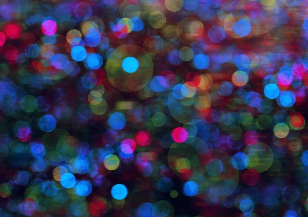 Luci colorate Bokeh — Foto Stock