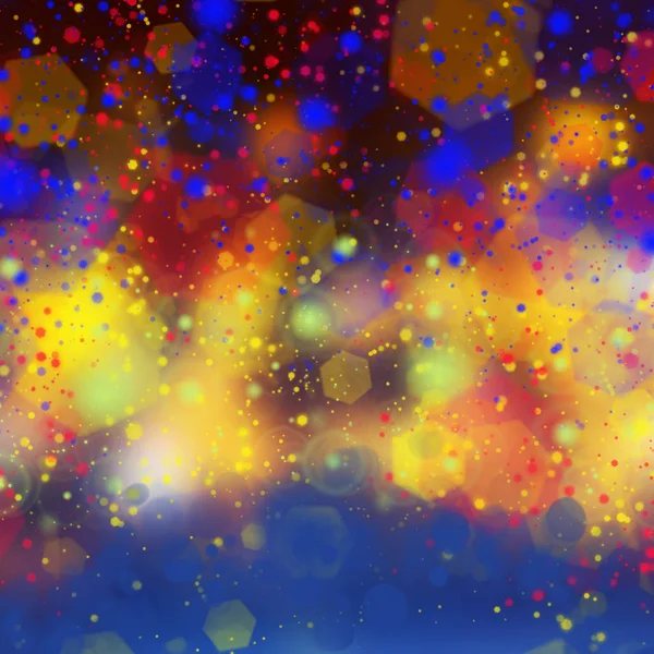 Bunte Bokeh-Lichter — Stockfoto