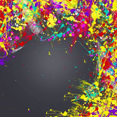 renkli elle çizilmiş desen