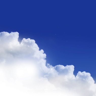 Gökyüzünde beyaz bulutlar