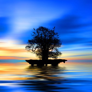 güzel bir bulutlu gökyüzü