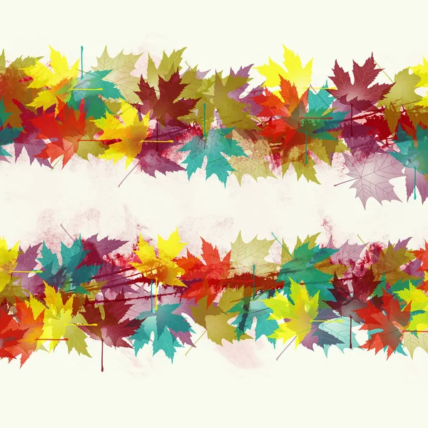 Renkli akçaağaç sonbahar yaprakları — Stok fotoğraf
