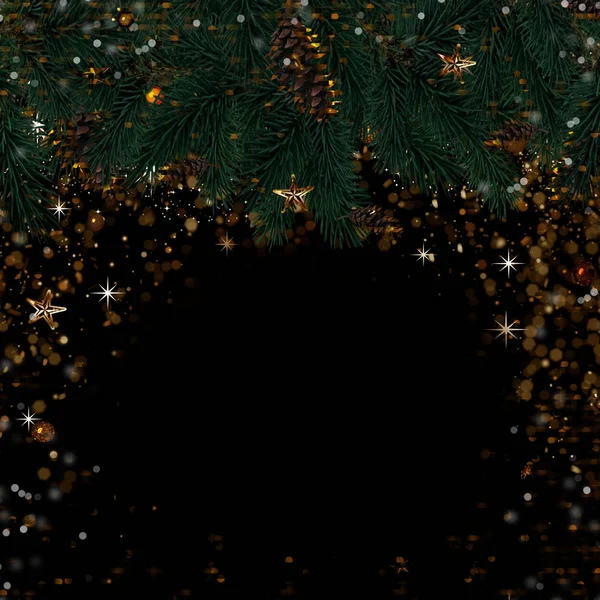 일러스트 전나무 가지가 크리스마스 — 스톡 사진