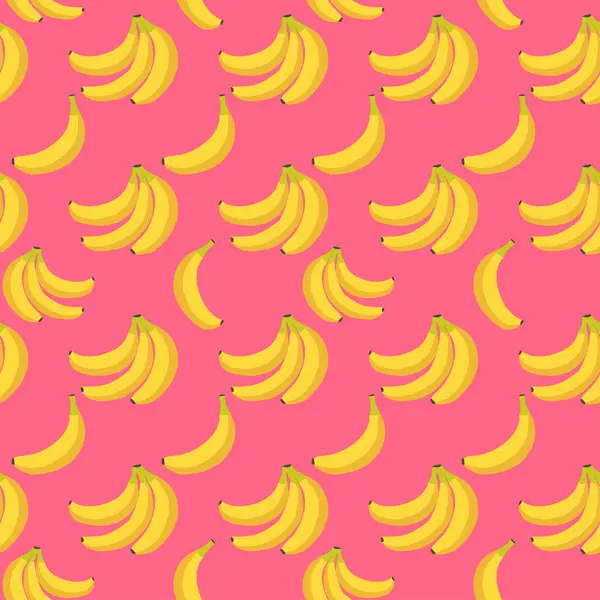 Padrão Sem Costura Com Imagem Bananas —  Vetores de Stock