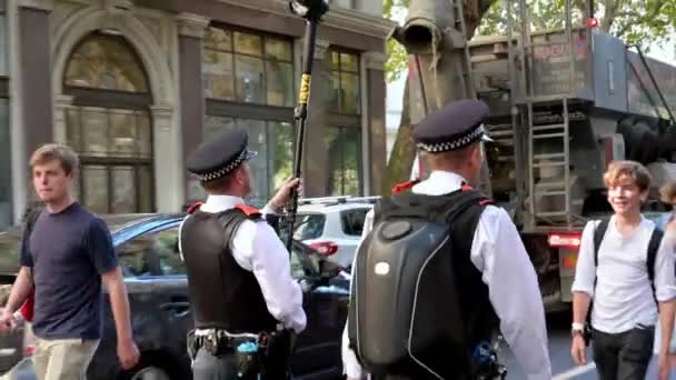 Londen September 2019 Public Order Evidence Gathering Team Demonstreert Een — Stockvideo