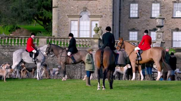 Aske Hall Richmond North Yorkshire Storbritannien Februari 2020 Tight Shot — Stockvideo