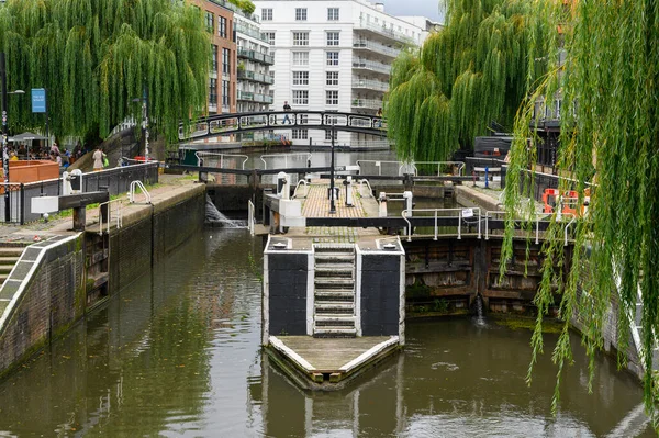 London September 2019 Close Von Camden Lock Bei Geöffnetem Unteren — Stockfoto