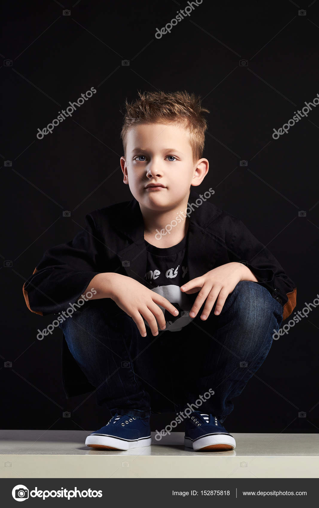 pics Stylish Black Background Boy little boy stylish kid is sitting in the studio stock photo image by c eugenepartyzan 152875818