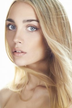 beautful genç kadın yüzü
