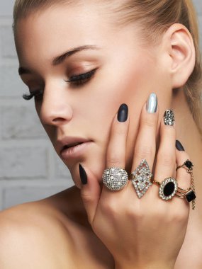 Güzellik face.woman'ın el takı yüzük