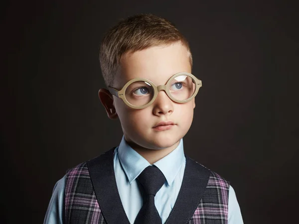 Çocuk glasses.funny çocuk — Stok fotoğraf