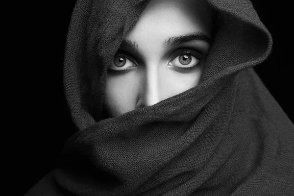 Módní muslimském stylu holka — Stock fotografie