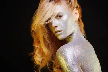 Sparkles ile güzel kız