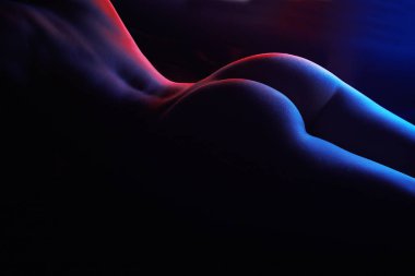 Güzel kadın sırt ve popo. Kadın vücut