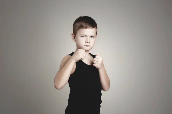 Sport kid. boxing child — Stock Photo, Image