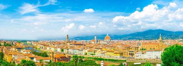 Vista Panorâmica Aérea Superior Cidade Florença Com Catedral Duomo Santa — Fotografia de Stock