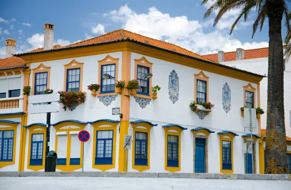 Portugal Aveiro Zomer Klein Venetië Van Portugal Witte Vintage Huizen — Stockfoto