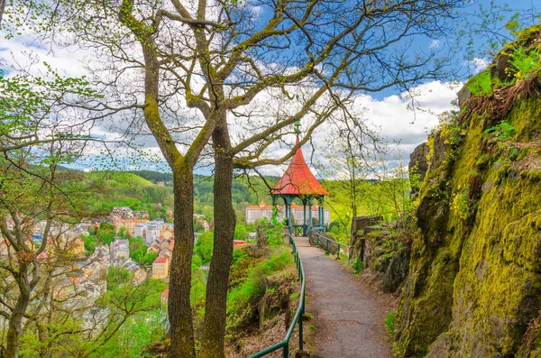 Mayer Gloriette Trä Lusthus Vid Deer Jump Jeleni Skok Lookout — Stockfoto