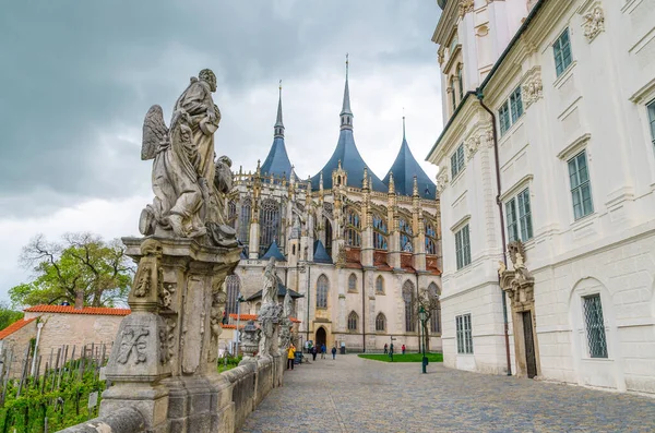 Kathedrale Der Heiligen Barbara Römisch Katholische Kirche Gotischen Stil Und — Stockfoto