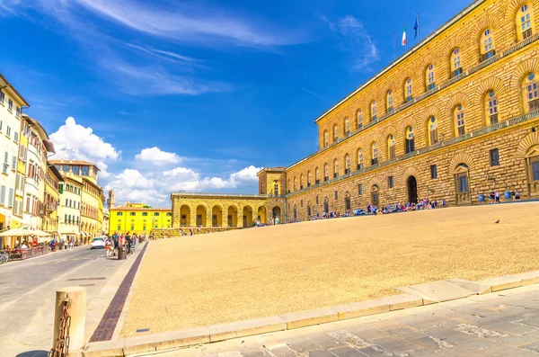 Palazzo Pitti Palast Mit Galerie Moderner Kunst Großes Gebäude Auf — Stockfoto