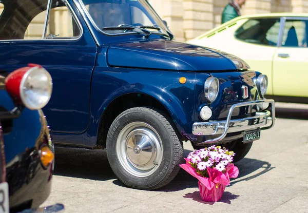 Lecce Italie Avril 2016 Vue Face Gauche Voiture Classique Vintage — Photo