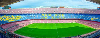 Barselona, İspanya, 14 Mart 2019: Camp Nou, Barcelona 'da bulunan futbol kulübü.