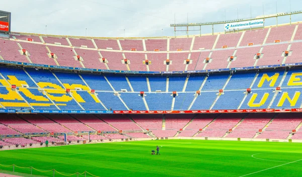 Barselona, İspanya, 14 Mart 2019: Camp Nou, Barcelona 'da bulunan futbol kulübü.