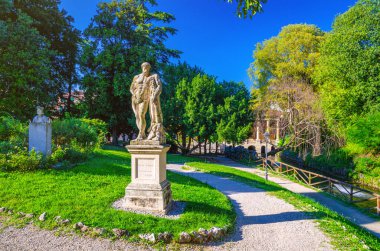 Vicenza, İtalya, 12 Eylül 2019 Farnese Herkül Ercole Farnese antik Herkül heykeli
