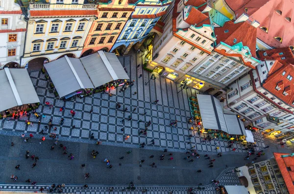 Vista superior del casco antiguo Stare Mesto centro histórico — Foto de Stock