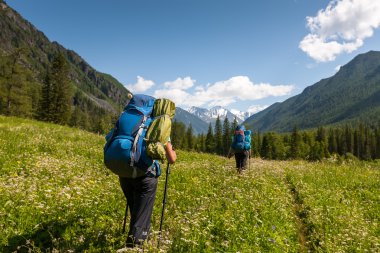 Gençler Altay Dağları, Rusya'nın dağlık bölgelerde hiking