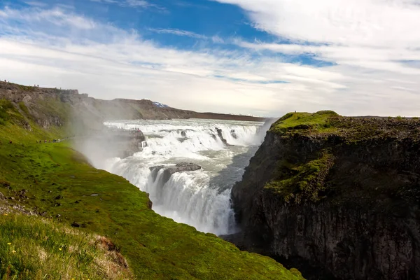 Cascada Gullfoss en Islandia — Foto de Stock