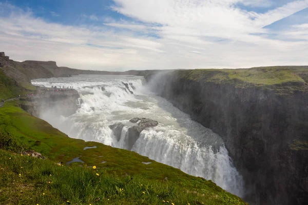 Gullfoss-Wasserfall in Island — Stockfoto