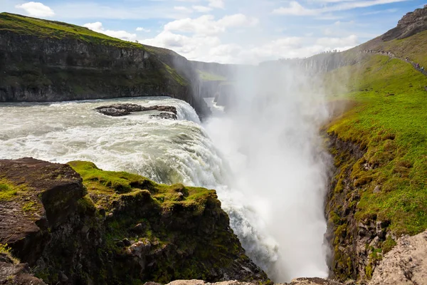 Καταρράκτης Gullfoss στην Ισλανδία — Φωτογραφία Αρχείου