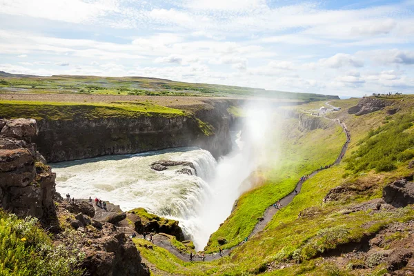 Cachoeira Gullfoss na Islândia — Fotografia de Stock