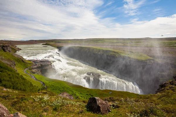 Cascada Gullfoss en Islandia — Foto de Stock