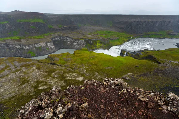 Hafragilsfoss waterfall in Iceland — Stock Photo, Image