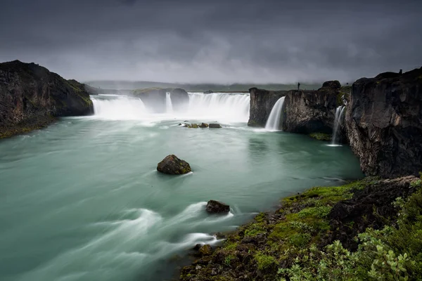 冰岛的美丽 Godafoss 瀑布 — 图库照片