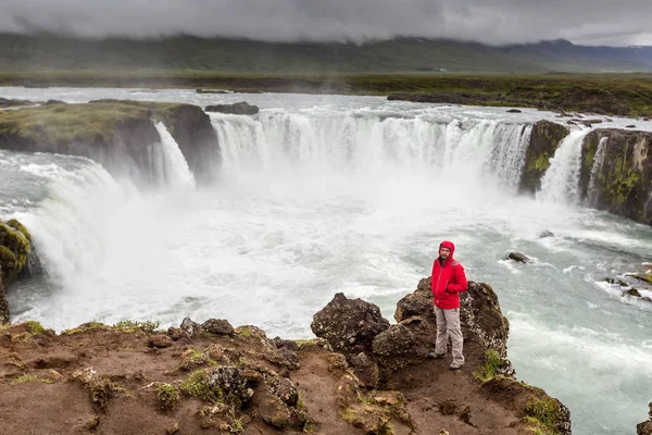 Πανέμορφη Godafoss Καταρράκτης στην Ισλανδία — Φωτογραφία Αρχείου