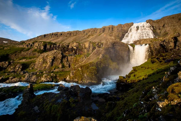 Grande cascade Dynjandi en Islande — Photo