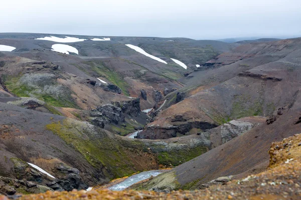 Vista al paisaje de montaña en Islandia —  Fotos de Stock