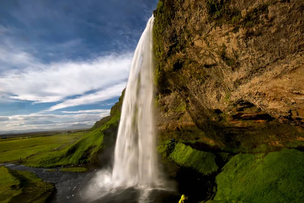 Seljalandsfoss one of the most famous Icelandic waterfall Royalty Free Stock Photos