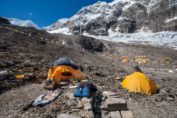 Manaslu base camp, Nepal — Stockfoto