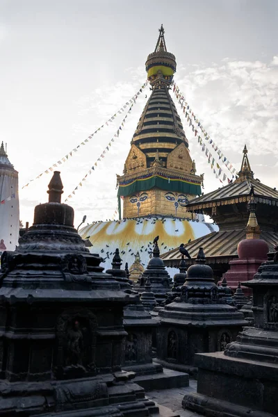 ネパール カトマンズ スワヤンブナート寺院 — ストック写真