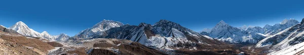 Panorama of the Khumbu valley in Nepal — Stock Photo, Image