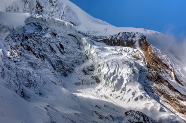 Himalaya dağlarının güzel manzarası 