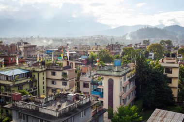 Kathmandu şehir Himalayalar önünde peyzaj