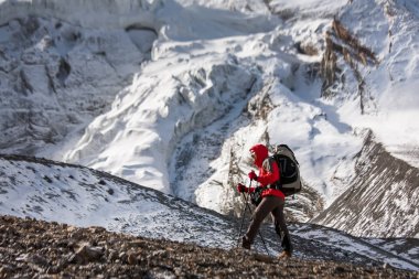 Thorung La, Trekker geçmek - highesr noktası Annapurna circ
